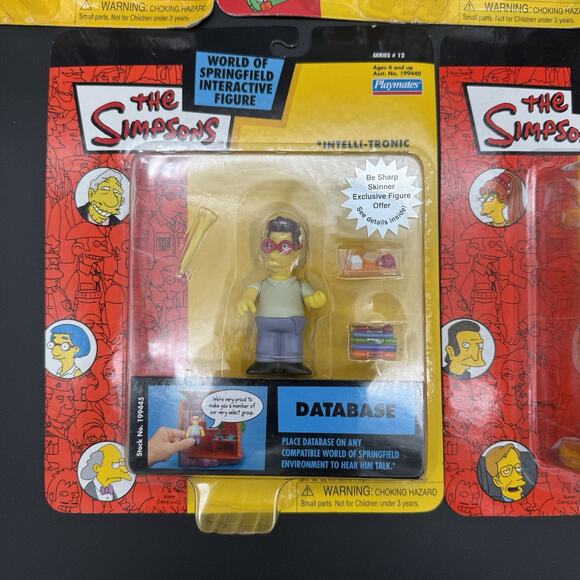 Lot Of 5 New Vintage The Simpson Vinyl Action Figures Sealed Krusty Mr Burns VGC - Picture 6 of 10